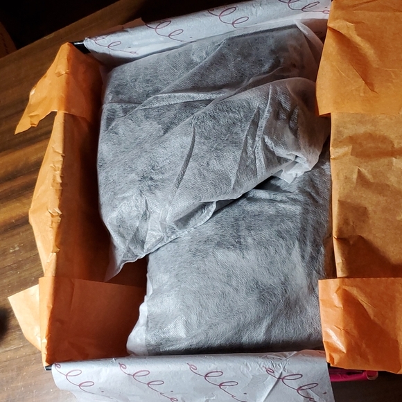 Ellie Boots Size 6 NEW Black Glitter Knee High Heeled Boots - Picture 7 of 8